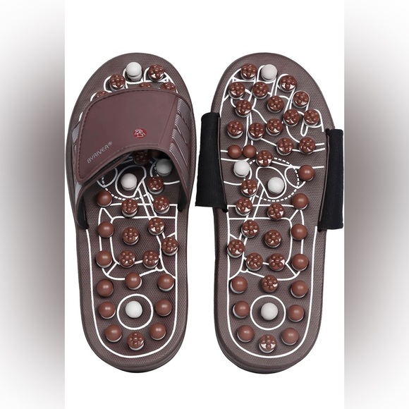 💥HOST PICK💥BYRIVER Acupressure Massager Jade Stone Acupoint Reflexology Sandal - Picture 1 of 8